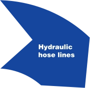 Hydraulic hose lines