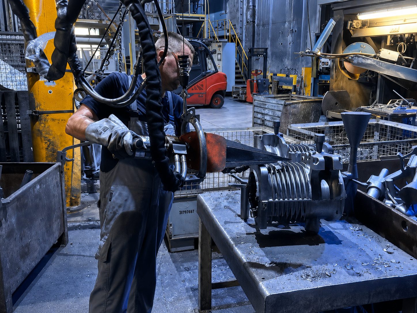 HFW Foundry Wedge im Einsatz in der Gießereihalle